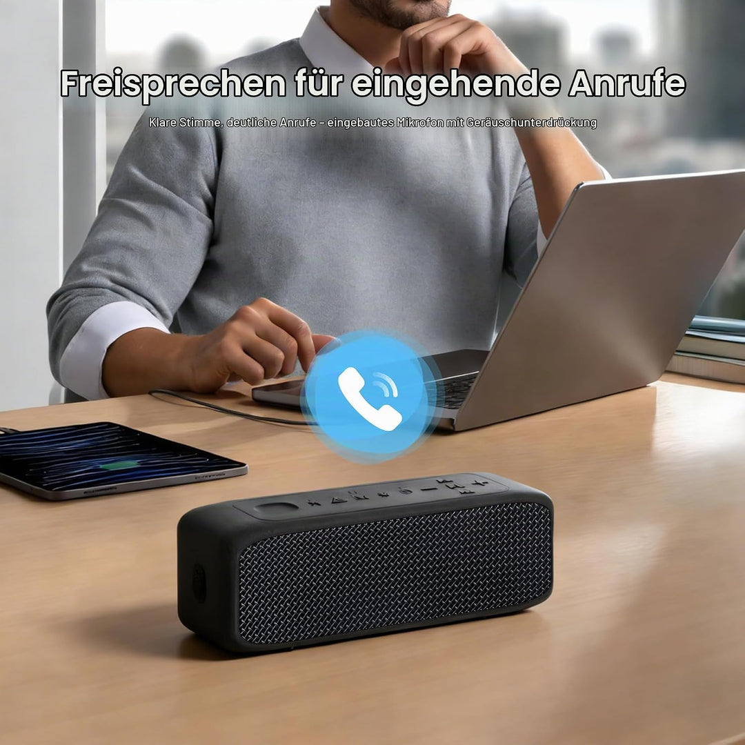 NOBIS 20W Tragbarer Lautsprecher Bluetooth, IP68 Wasserdicht, Bis Zu 24H Wiedergabezeit, TWS-Pairing