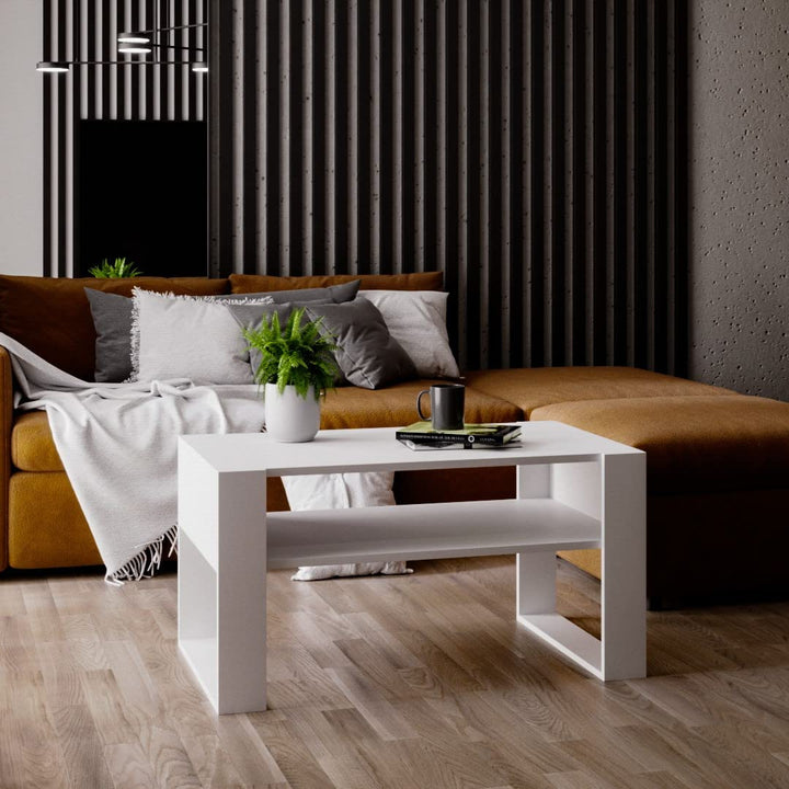 MRBLS Couchtisch – modernes rustikales Design – Wohnzimmer-Tisch Beistelltisch Kaffeetisch Sofatisch