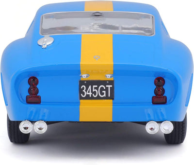 Bburago 18-26305 Ferrari 250 GTO Modellauto 1:24, Blau/Gelb