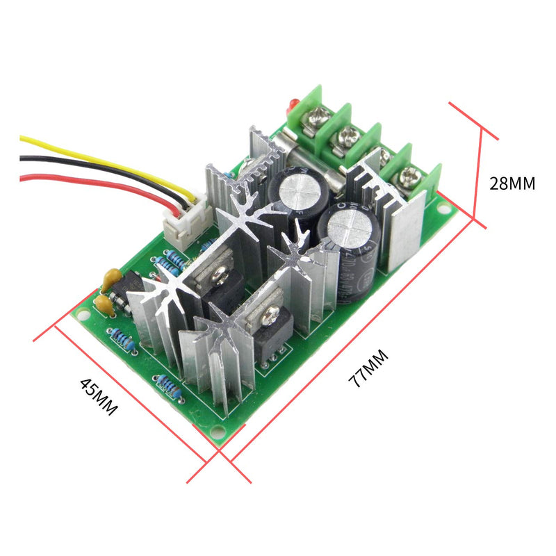 CHANCS Mini-Elektromotor 775 DC 12V/24V mit Bohrfutter und PWM-DC-Motor-Drehzahlregler Bauteil Motor