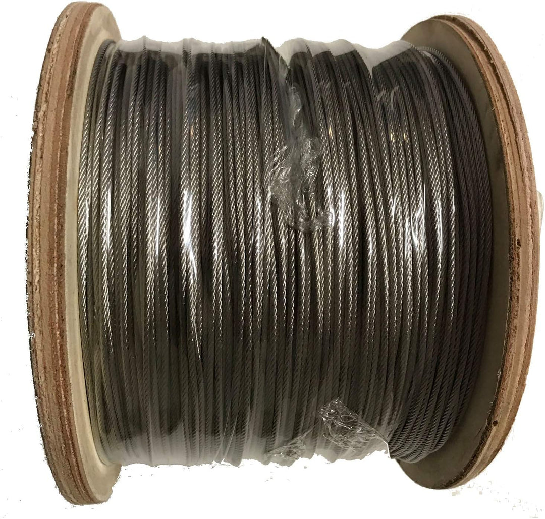 Drahtseil 4mm 25 Meter Edelstahl 7X19 EN 1.4401 weich A4 NIRO, Nirosta 25 Meter Drahtdurchmesser 4mm