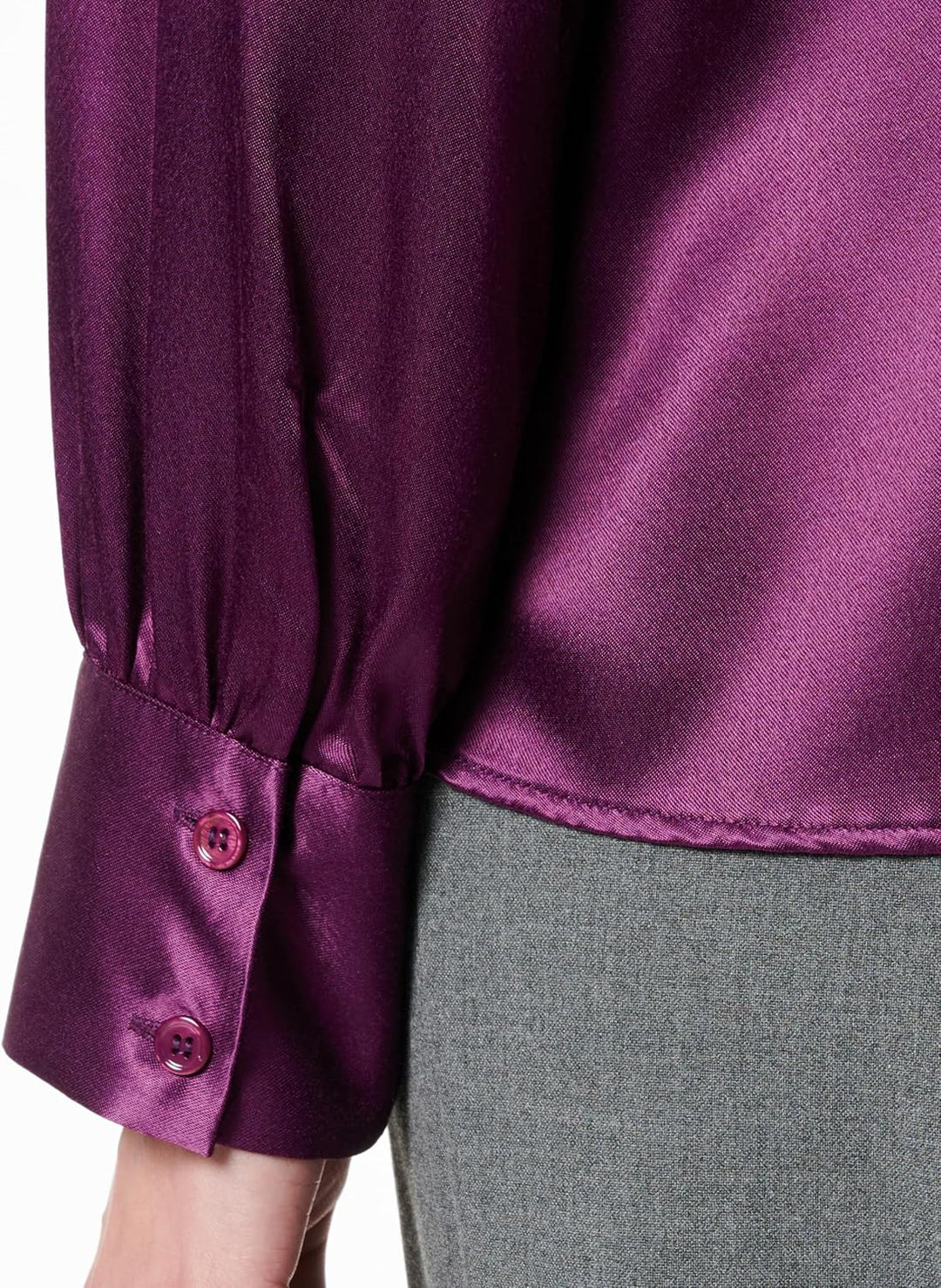 Seidensticker Damen Regular Fit Langarm Bluse 36 Lila, 36 Lila