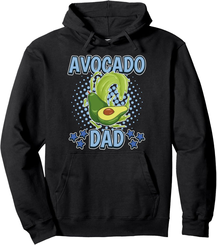 Herren Avocado Dad Papa Vatertag Avocado Pullover Hoodie