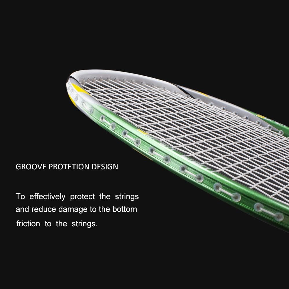 Senston Graphit Badminton Set Carbon Profi Badmintonschläger Leichtgewicht Badminton Schläger Federb