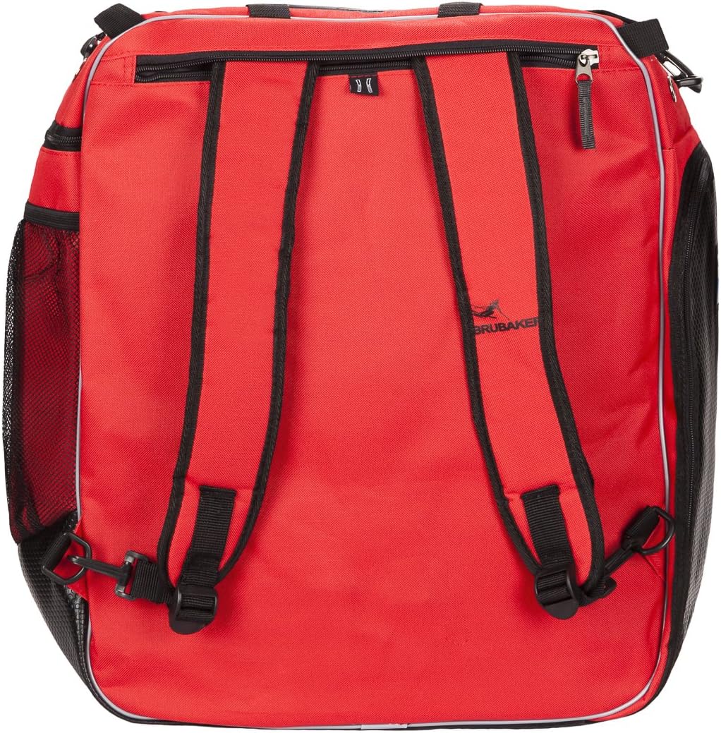 BRUBAKER Skischuhtasche Professional für Schuhe und Helm mit Rucksack-Tragegurten und Schaum-Rückenp