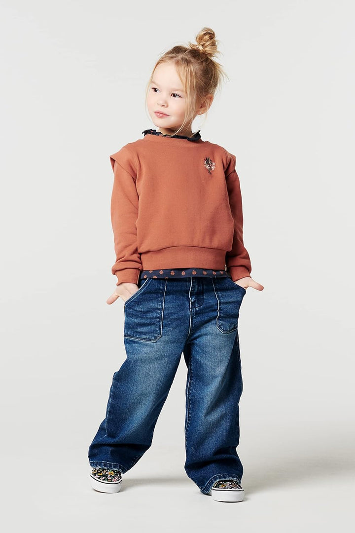 Noppies Mädchen Girls Denim Pants Wide Leg Fit Kik Jeans 104 Dark Blue, 104 Dark Blue