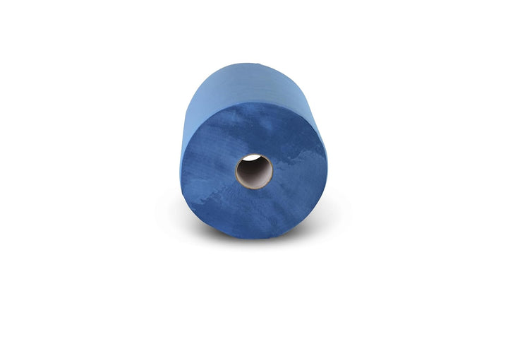 Funny Putzpapierrollen, 2 lagig, blau, circa 36 cm, 1000 Blatt, 1er Pack (1 x 2 Stück) Single, Singl