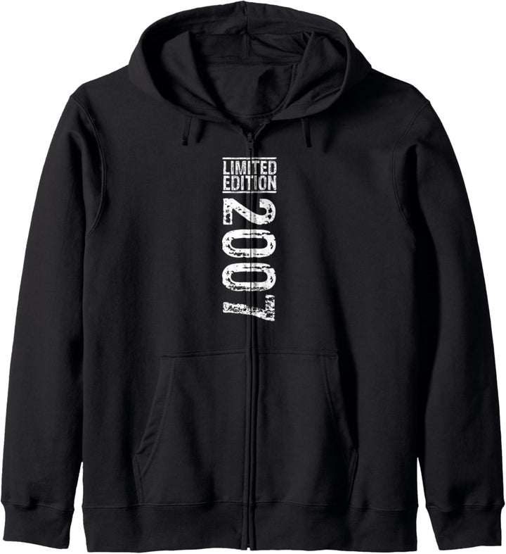 Limited Edition 2007, 16 Geburtstag Junge, Vintage Kapuzenjacke