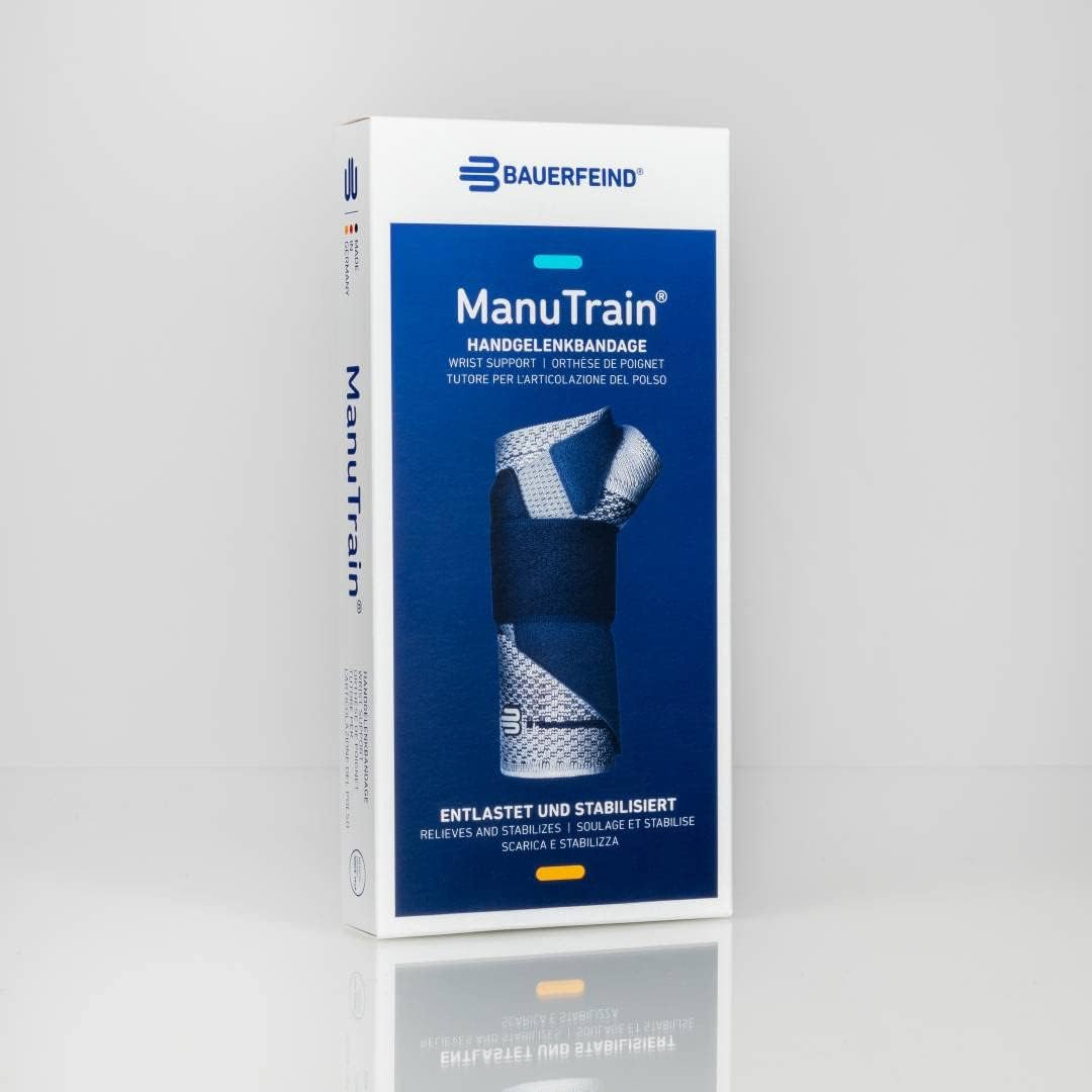 Bauerfeind ManuTrain Handgelenkstütze, Grösse 4, Farbe: Titan