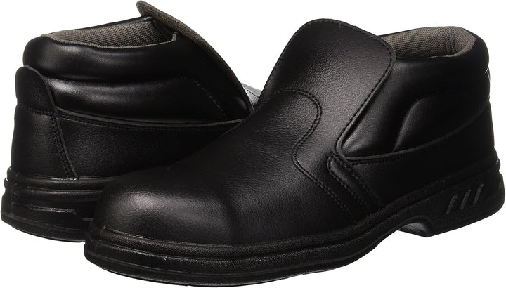 Portwest Steelite Schlupf-Sicherheitsstiefel S2, Grösse: 47, Farbe: Schwarz, FW83BKR47 47 EU Schwarz