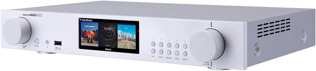 CocktailAudio N25 Musik Streamer, Internet Radio (Silber), Silber
