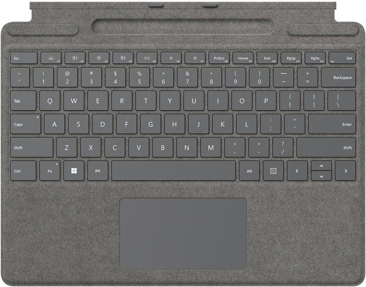 Microsoft Surface Pro 8 / 9 / X Signature Keyboard Platin im Bundle mit Slim Pen 2 Schwarz, QWERTZ -