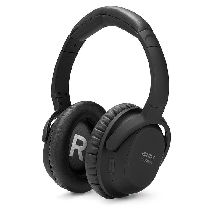 LINDY 73201 LH500XW - Kabelloser Kopfhörer mit Active Noise Cancelling Schwarz On Ear