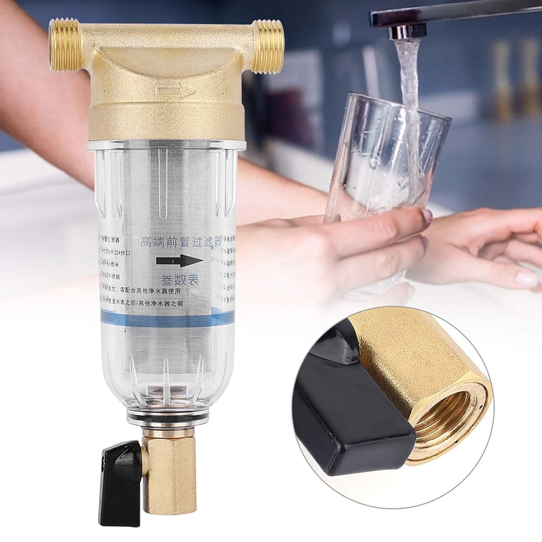 Wiederverwendbare Spin-Down-Sediment-Wasserfilter Wasserhahn Wasserfilter Wasser-Vorfilter-Sedimentf