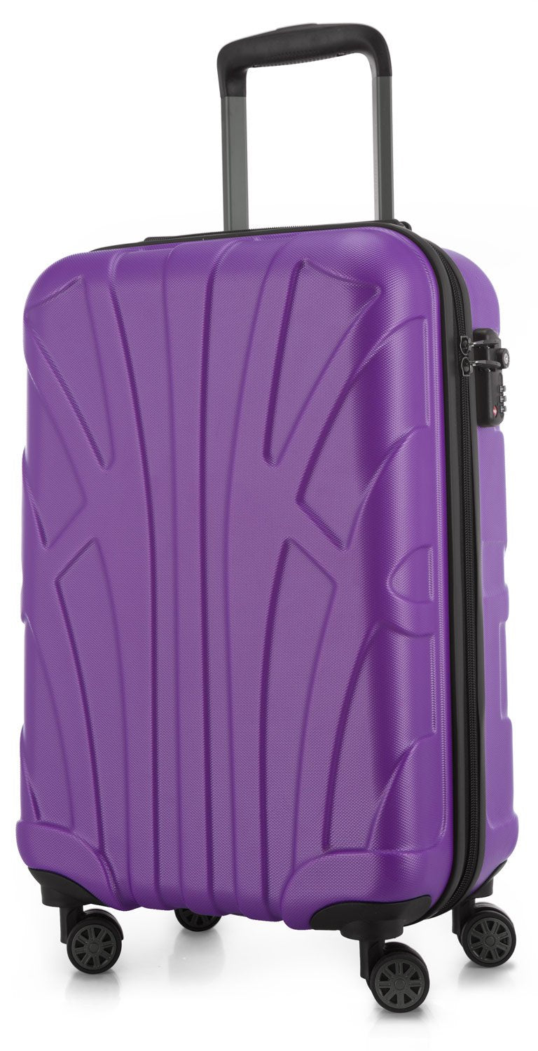 suitline Handgepäck Hartschalen-Koffer Koffer Trolley Rollkoffer Reisekoffer, TSA, 55 cm, ca. 34 Lit