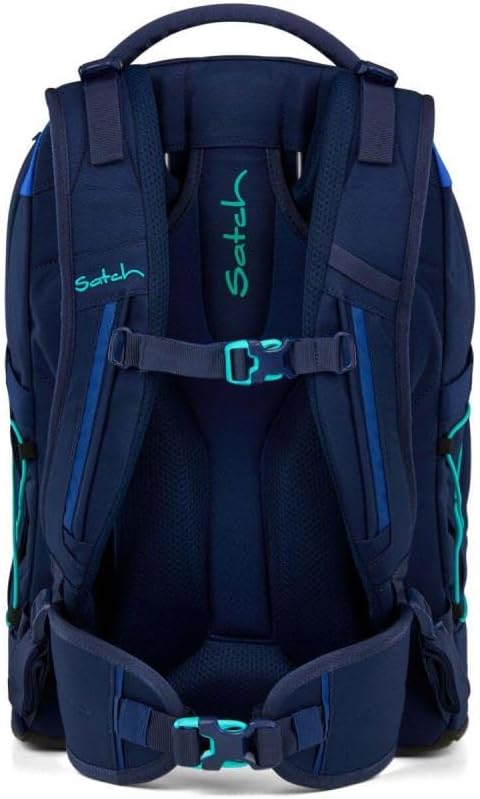 Satch Pack Sneaker Special Style Schulrucksack Set 3tlg. inkl. Schlamper mit Geodreieck (Crossed Blu