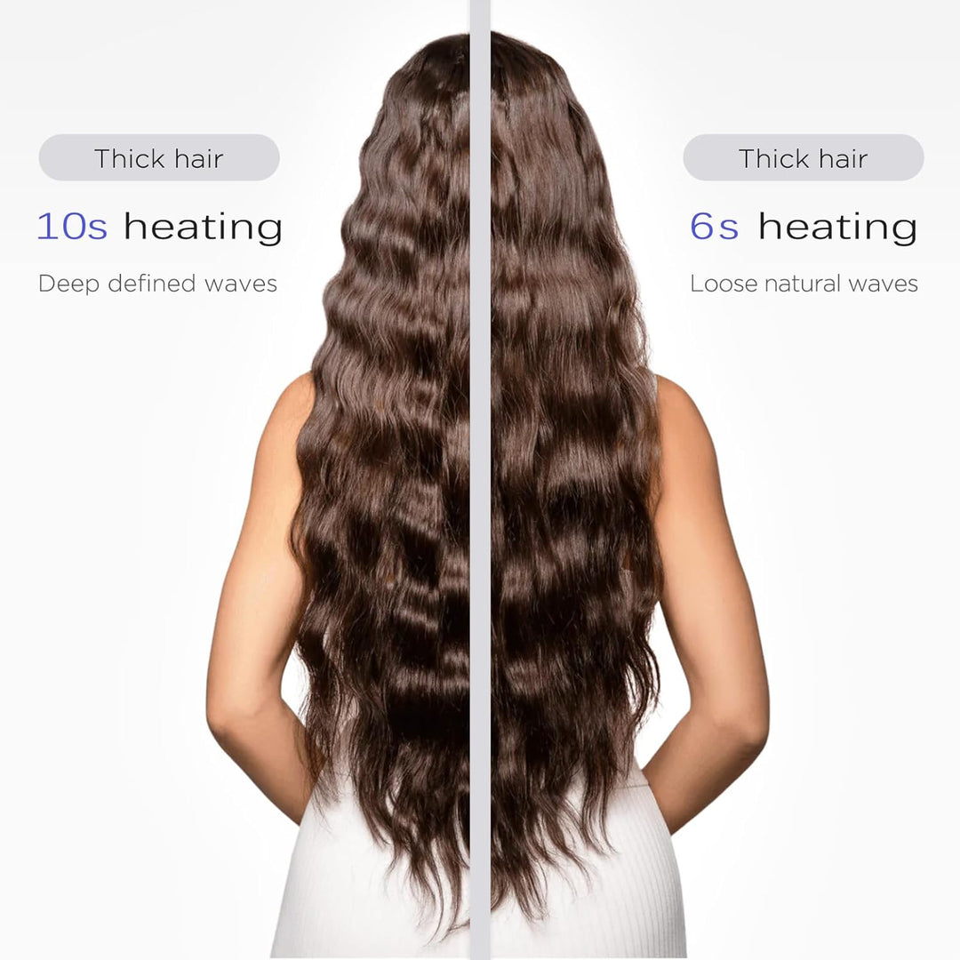 [19/25/28/32mm] Welleneisen für Haare - janelove 4-in-1 Lockenstab für Beach waves/Natürlich Wellen/