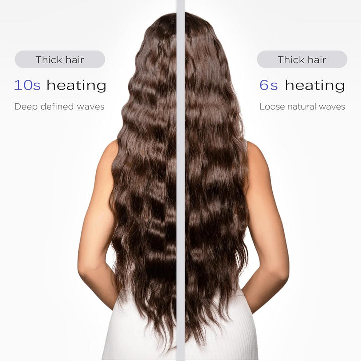 [19/25/28/32mm] Welleneisen für Haare - janelove 4-in-1 Lockenstab für Beach waves/Natürlich Wellen/