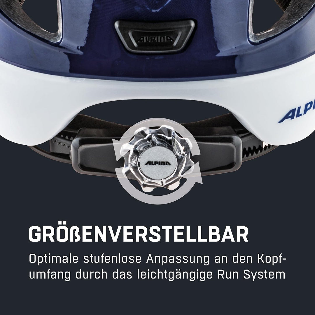 ALPINA XIMO - Leichter, Sicherer &amp; Bruchfester Fahrradhelm Mit Optionalen LED-Licht Für Kinder Star