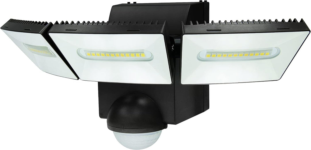 IQ Group Batterie LED Strahler, moderne Aussenleuchte mit 180 Grad Bewegungsmelder, Lampe IP44 für A