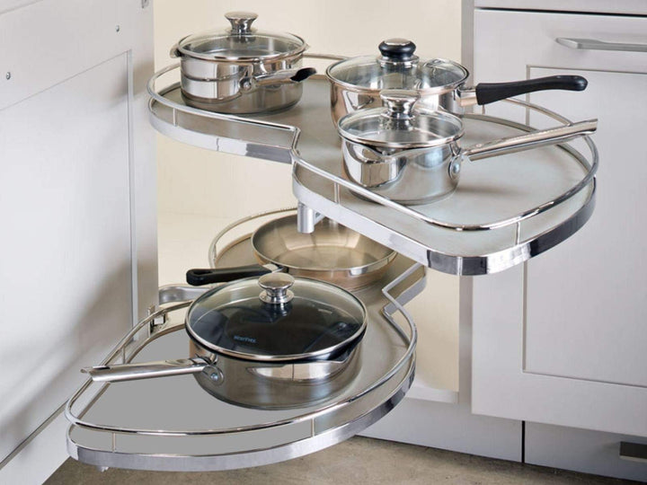 Kesseböhmer Eckschrank Schwenkauszug LeMans II 500 mm Rechts Eckschrank Beschlag inkl. Antirutschmat