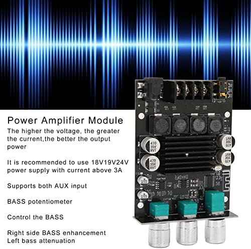 ZK-1002T Bluetooth 5.0 Verstärkerplatine, 2 X 100 W Zweikanal HiFi Subwoofer Audioverstärker, Digita