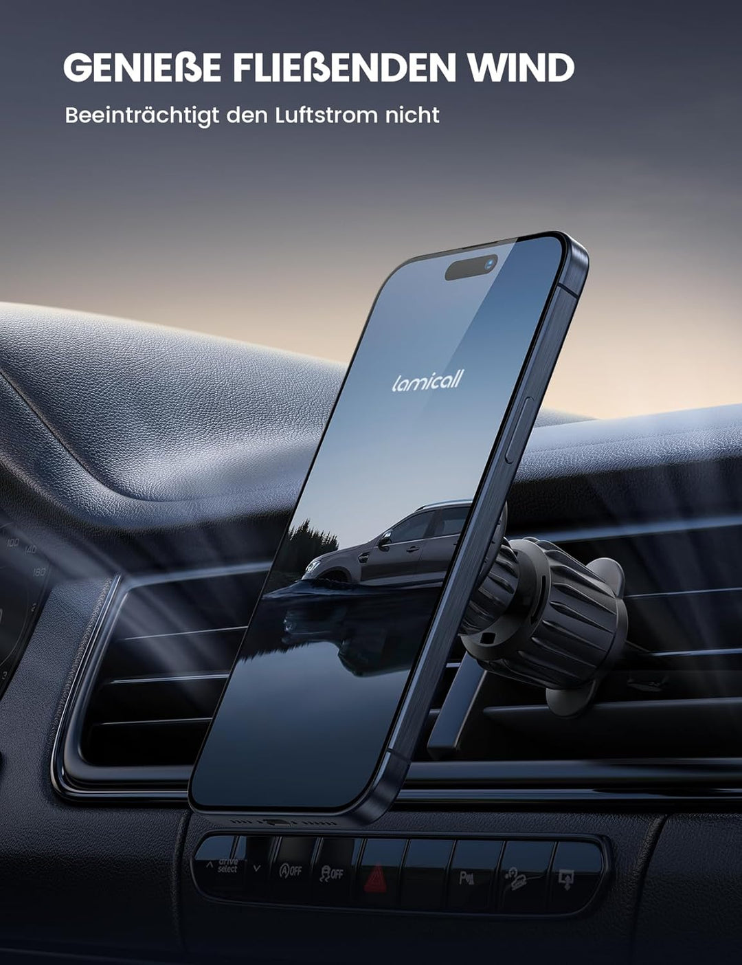 Lamicall Handyhalterung Auto Magnet, Handyhalter fürs Auto - 2026 Universal Lüftung KFZ Handy Autoha