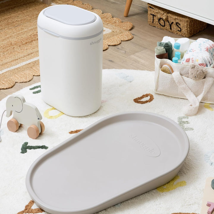 Shnuggle Eco-Touch Baby-Windeleimer mit umweltfreundlichen Müllbeuteln, fängt Gerüche, Keime und Bak