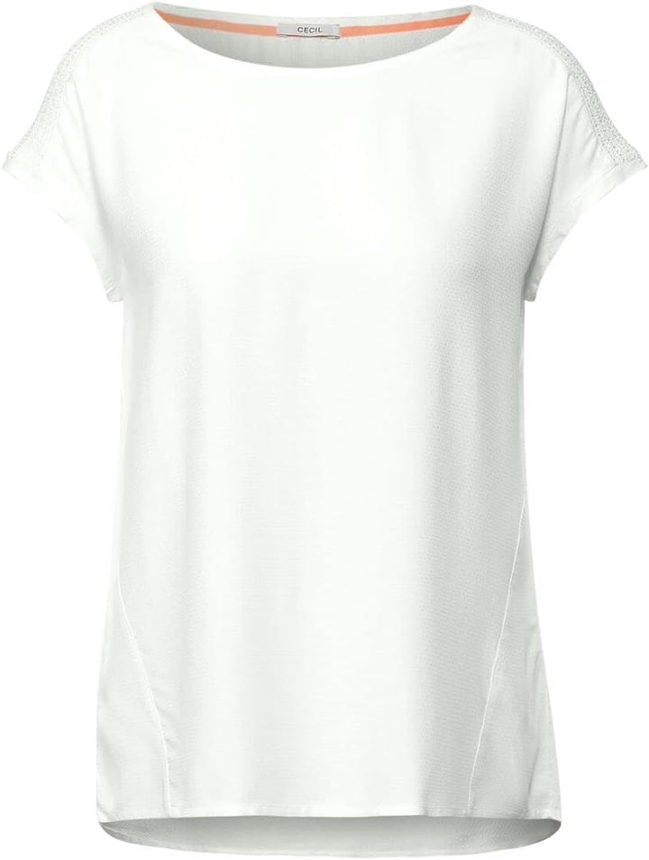 Cecil Damen Blusenshirt, XS Pure Off White