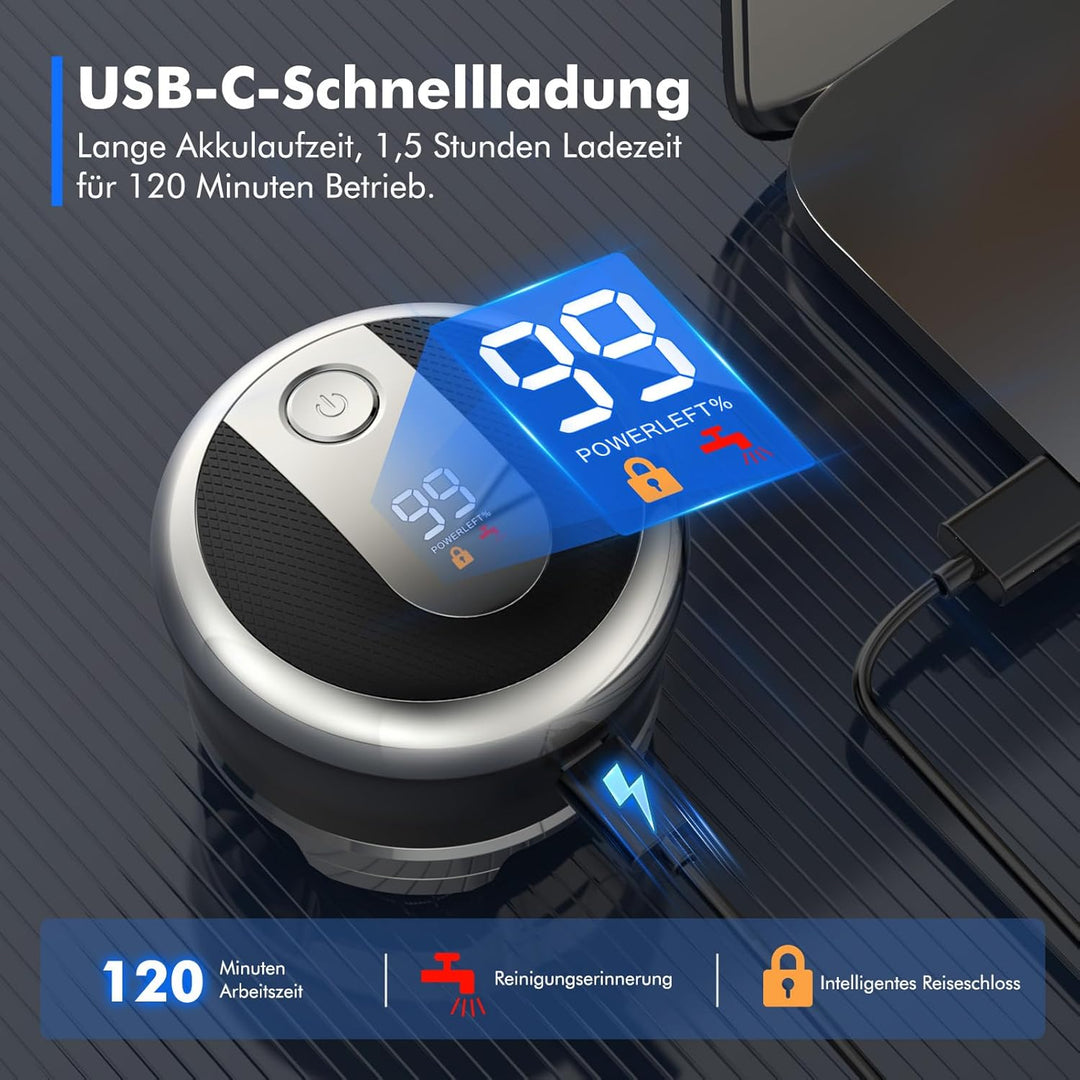 Glatzen Rasierer Herren Elektrisch, ETROBOT 5D Magnetischer Elektrorasierer- Kopfrasierer Glatze Her