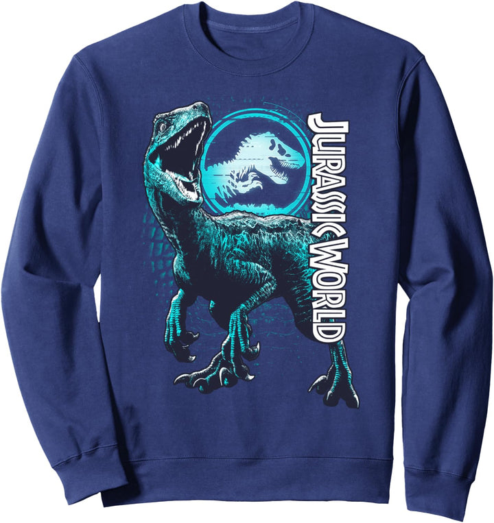 Jurassic World: Fallen Kingdom Raptor Blue Logo Sweatshirt
