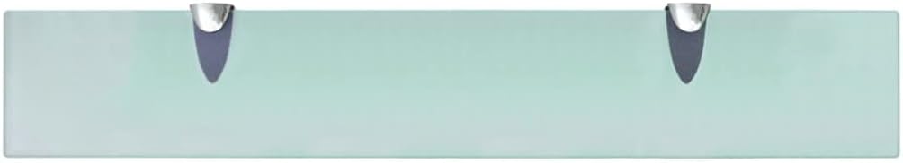 vidaXL Wand Regal Glasregal Glasboden Glasablage Badregal Glas 60x10 cm 8 mm Transparent 60 x 10 cm,