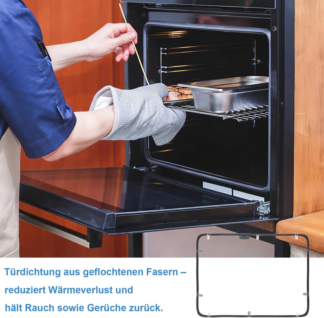 Backofendichtung Türdichtung Gummi 491638 für Siemens Bosch Neff Backofen