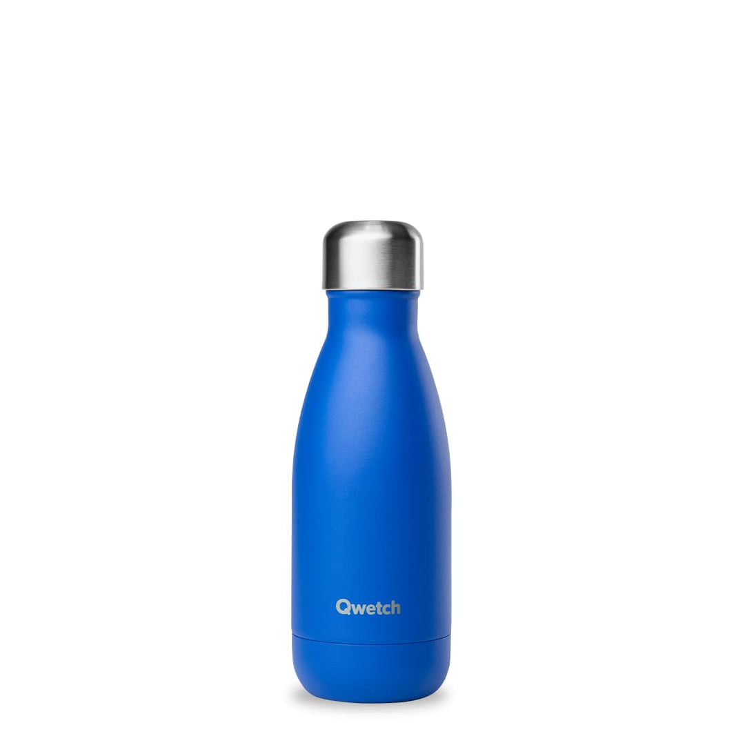 Qwetch - Trinkflasche Originals Edelstahl Isolierflasche 260ml MajorelleBlau - Thermosflasche 24h Ka
