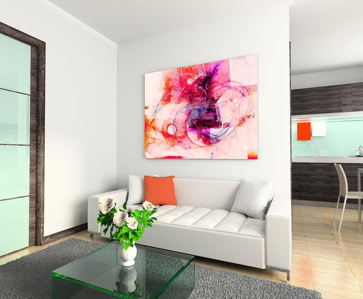 Paul Sinus Art Sweet Summertime - 60x80cm Abstrakt284 Abstrakte Bilder und Kunstdrucke auf Leinwand