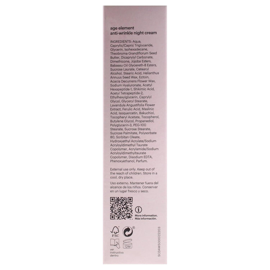 Mesoestetic - Age Element – Anti-Wrinkle Night Cream – 50 ml, Unparfümiert 50.7 ml (1er Pack)