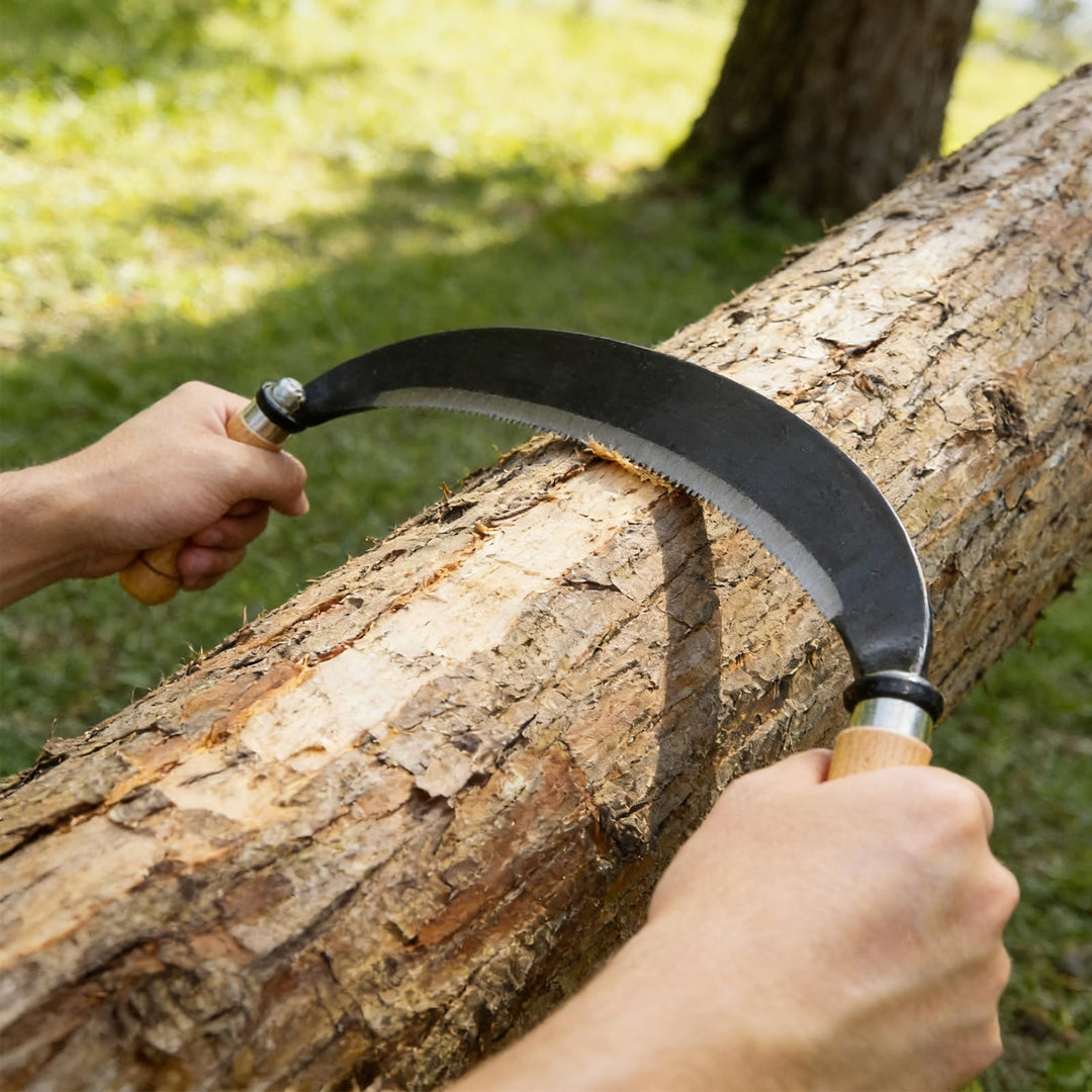 PORFOYO Zeichnen Rasur Werkzeug, 10-Zoll Zugmesser, Zugmesser Für Holz Mit Ergonomischen Holzgriffen