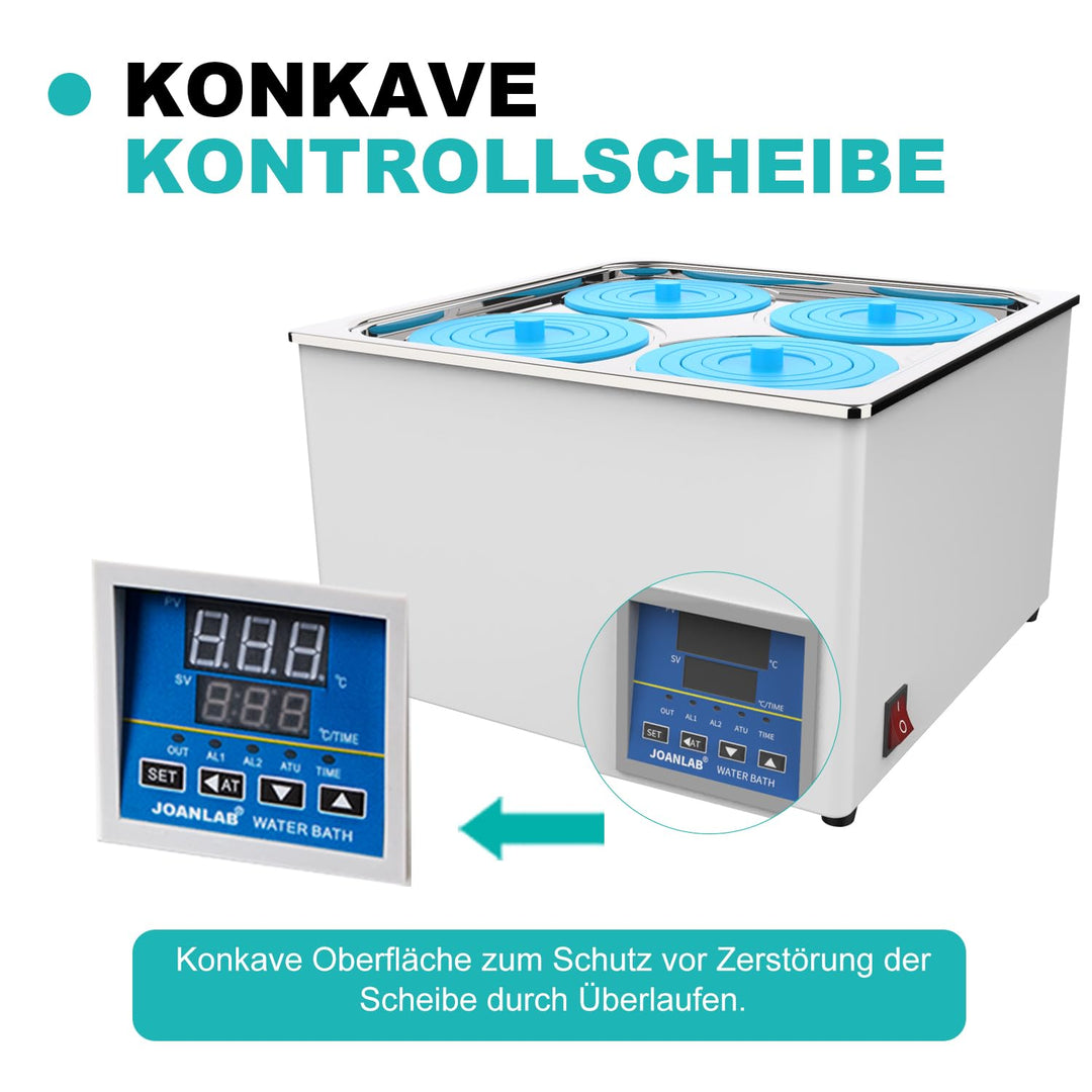 JOANLAB Laborbäder Wasserbäder 12L RT-100 °C with Timer Function Digital Thermostatic Wasserbad Wate