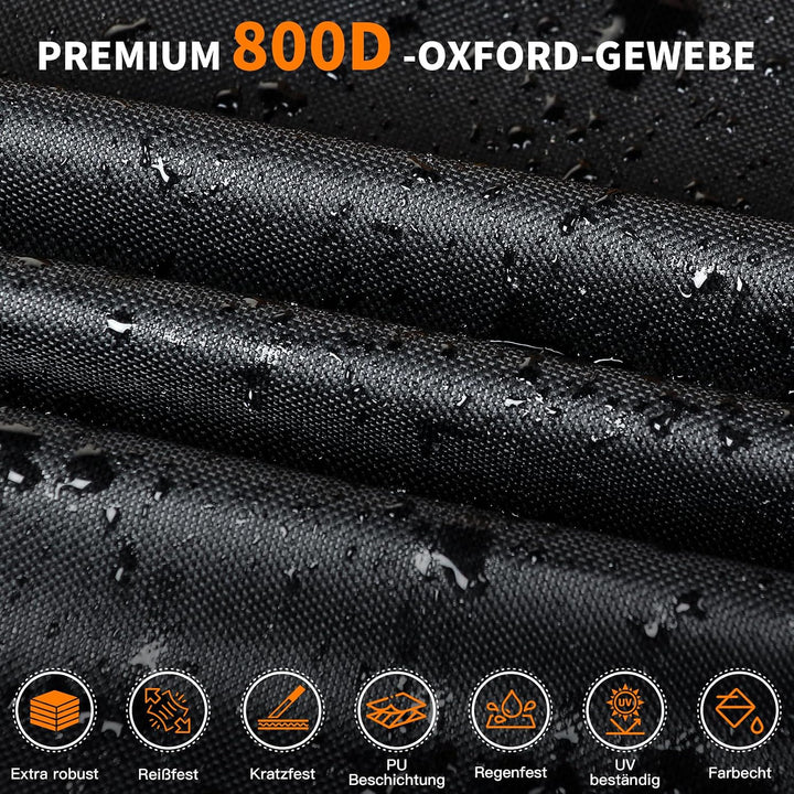 800D Fahrradabdeckung Heckträger für 2 Fahrräder, Fahrradabdeckung für Transport Wasserdichtes &amp; Hea
