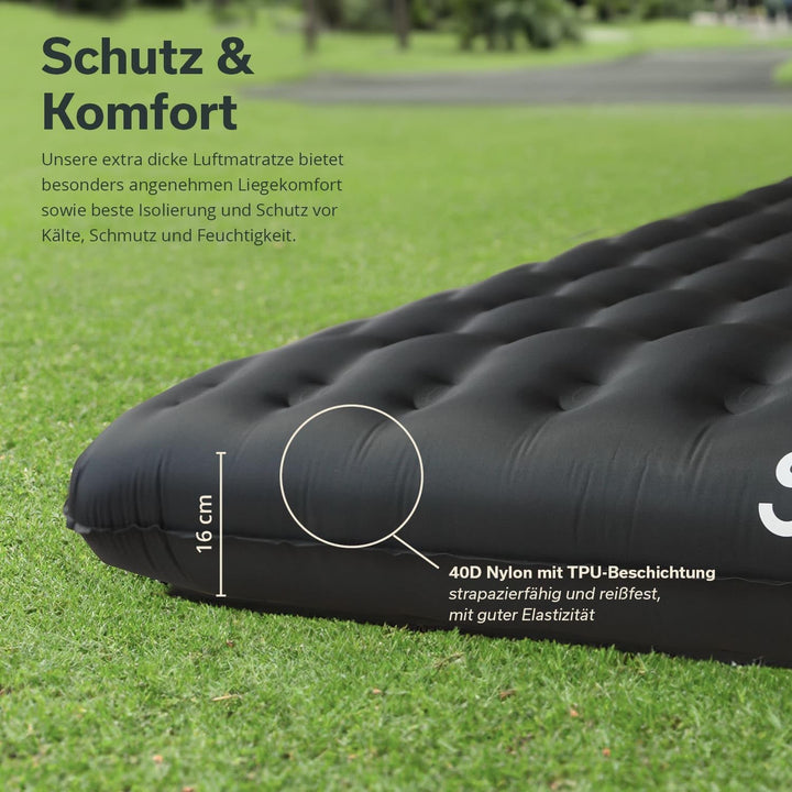 Skandika Isomatte Elite/Exclusive Air Single/Double | aufblasbare Matratze, kleines Packmass, leistu
