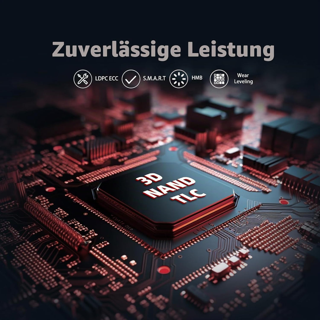 KingSpec SSD 1TB M.2 NVMe, PCIe Gen 3x4 Gaming Solid State Drive, Up to 3500MB/s Read, 3D NAND Flash