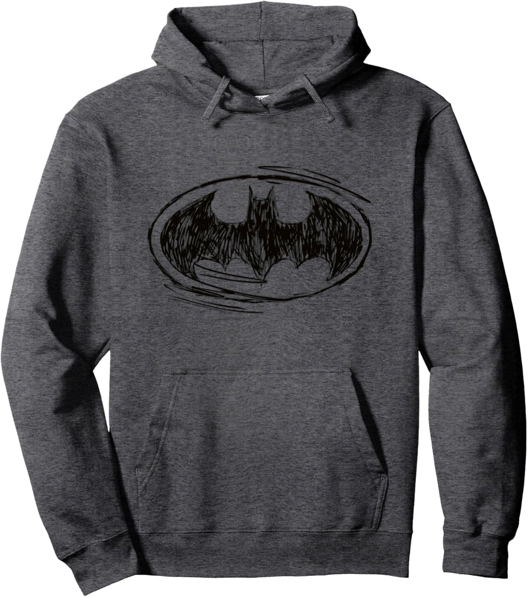 Batman Logo Sketch Pullover Hoodie