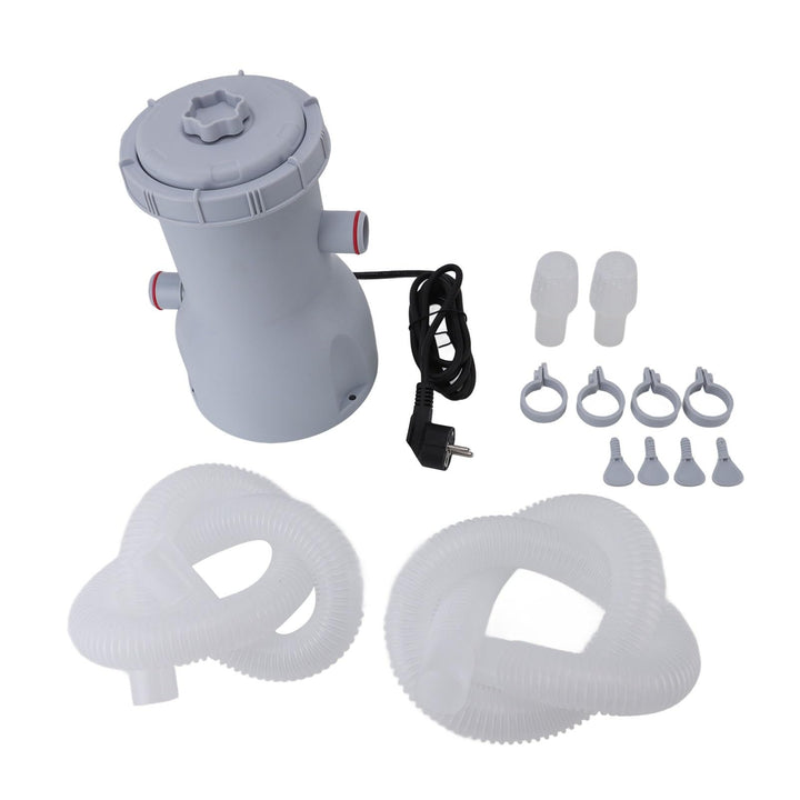 Kartuschenfilterpumpen-Set, 35 W, 530 GPH Pumpendurchflussrate, ABS-Klarfilterpumpensystem für Oberi