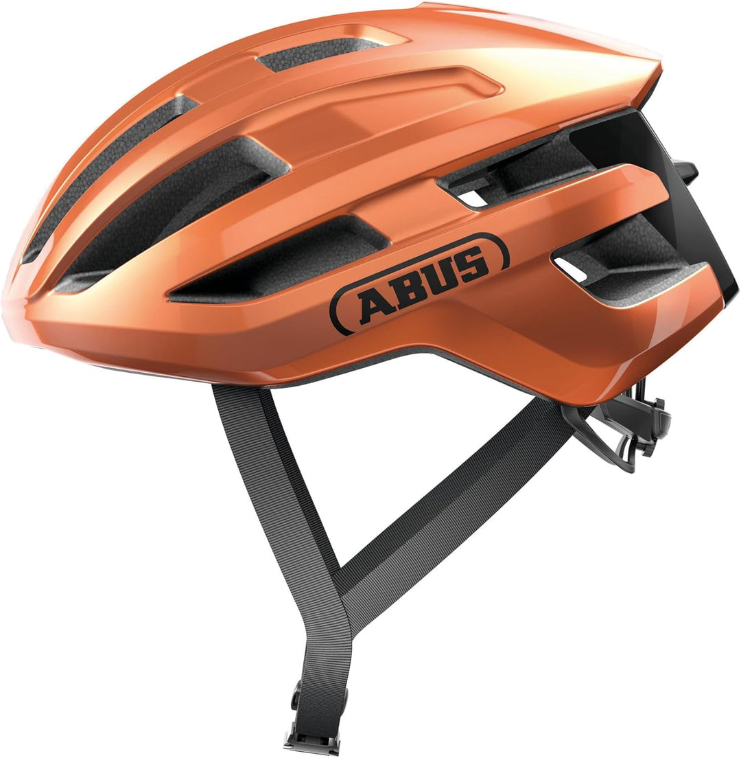 ABUS Rennradhelm PowerDome - leichter Fahrradhelm mit cleverem Belüftungssystem und aerodynamischem