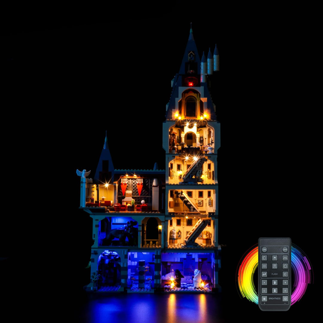Fernbedienung Licht-Kit Kompatibel mit Lego 76454 Hogwarts Castle: The Main Tower (Kein Modell), Led