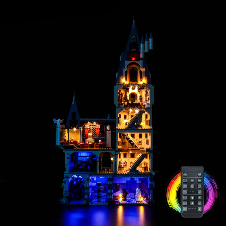 Fernbedienung Licht-Kit Kompatibel mit Lego 76454 Hogwarts Castle: The Main Tower (Kein Modell), Led