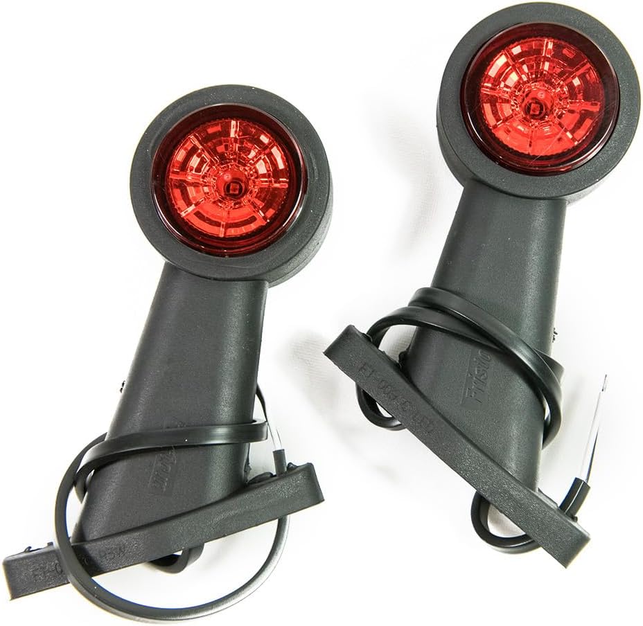 2 x LED Gummi Begrenzungsleuchte Seitenleuchte 12V 24V mit E-Prüfzeichen Positionsleuchte Auto LKW P