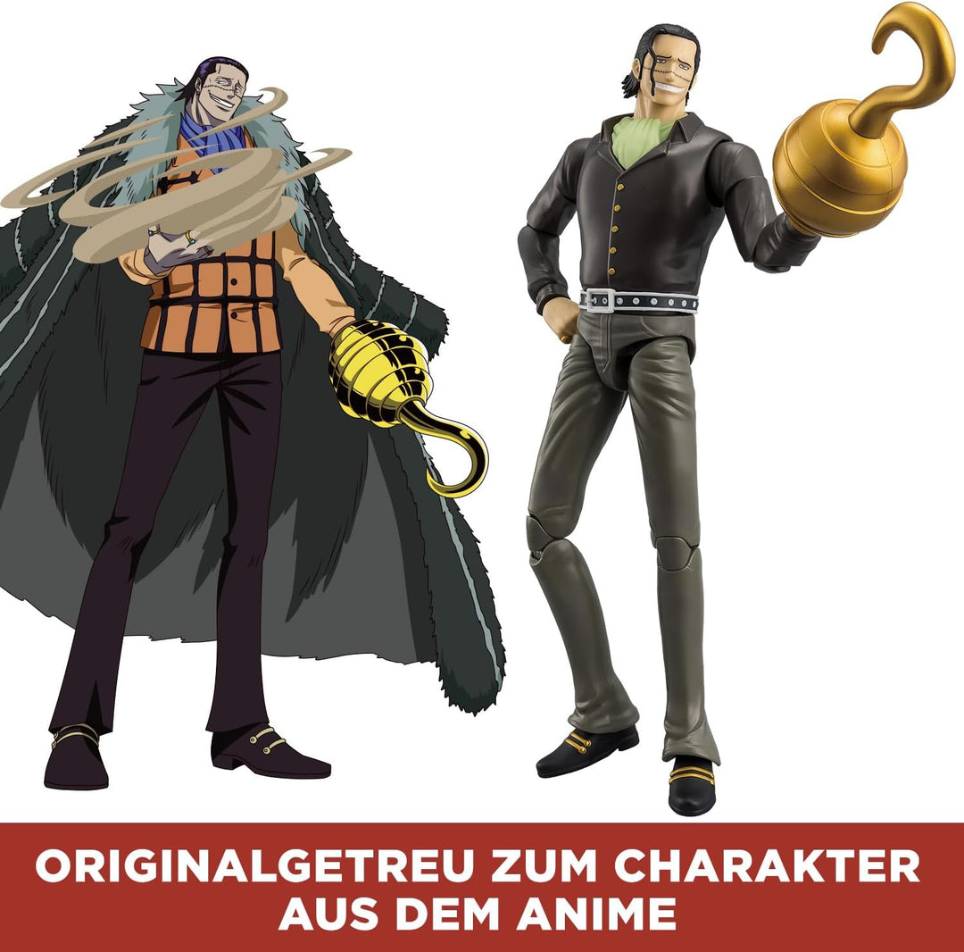 BANDAI – Anime Heroes – One Piece – Anime Heroes Figur 17 cm – Crocodile – Offizielle One Piece Lize