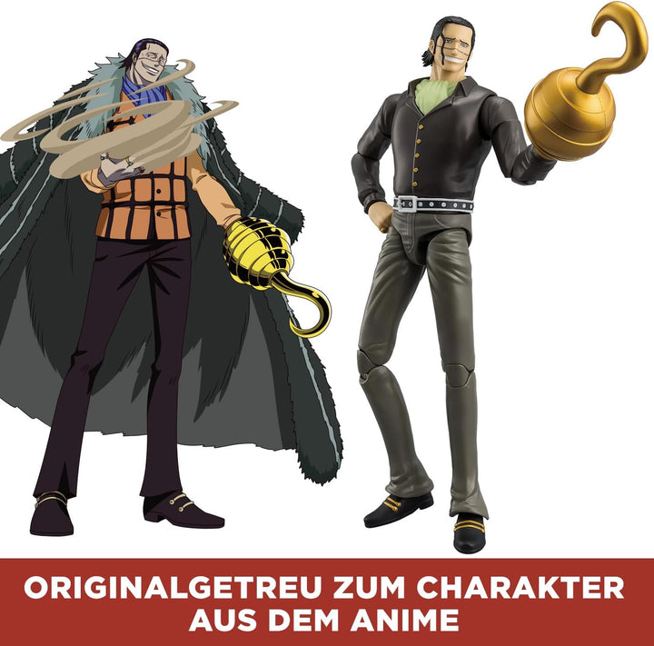 BANDAI – Anime Heroes – One Piece – Anime Heroes Figur 17 cm – Crocodile – Offizielle One Piece Lize