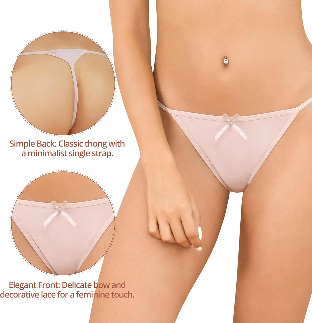 Channo Baumwolle Tanga Set Damen, Unsichtbare Frauen Unterwäsche, Mehrfarbiger, Nicht Abfärbender, A